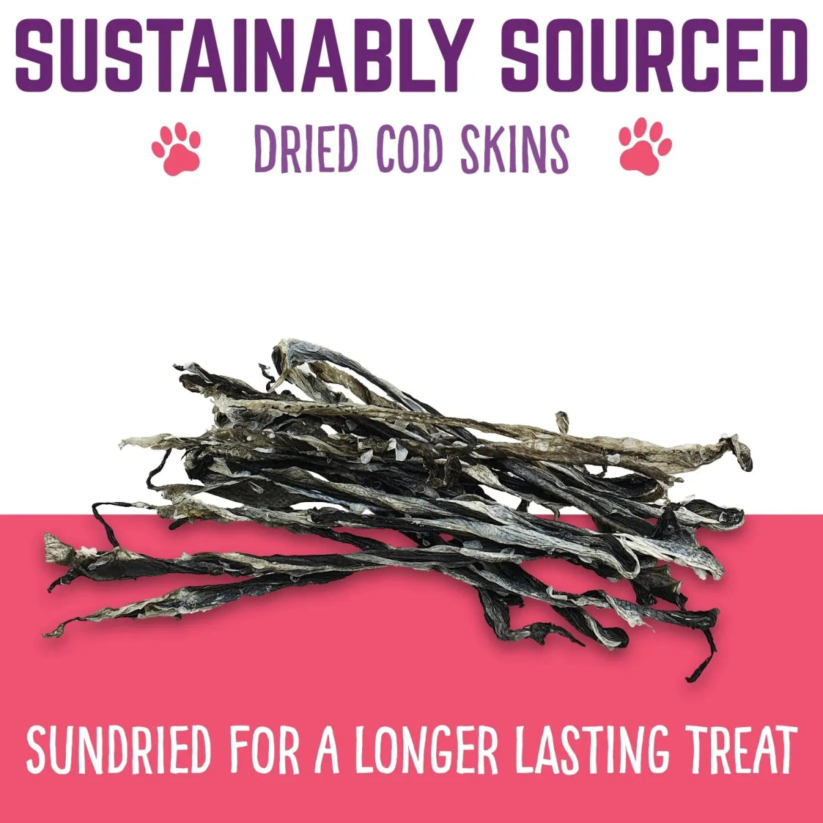Hungry Paws Cod Skin Crunch Twists Dog Chew Treats - Talis Us