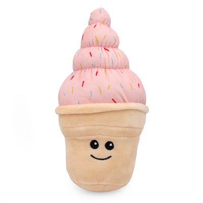 ThoozyPet ice cream cone dog toy with soft texture and cheerful design for playful pets