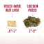 Icelandic+ Land & Sea Cod Skin & Freeze - Dried Beef Dog Treat 2.4 oz - Talis Us