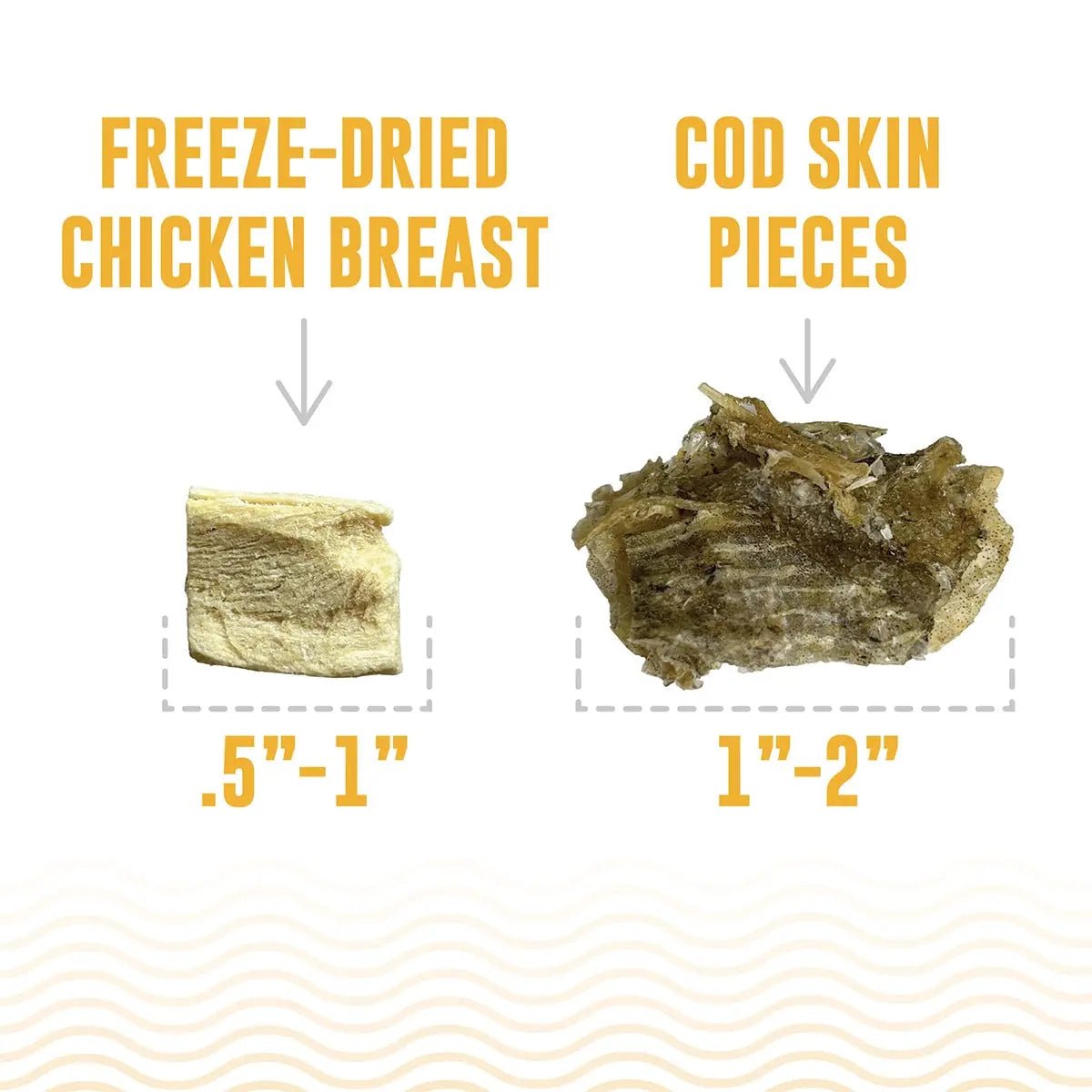 Icelandic+ Land & Sea Cod Skin Freeze - Dried Chicken Dog Treat 2.4 oz - Talis Us