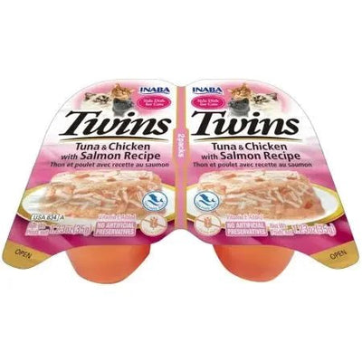 Inaba Twins Tuna and Chicken with Salmon Recipe Side Dish for Cats - Talis Us