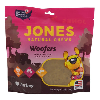 Jones Natural Chews Turkey Woofers for Dog 50 Count - Talis Us