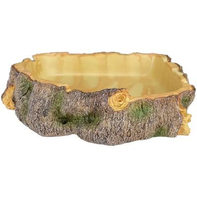 Komodo Habitat Polyresin Wood Reptile Bowl - Talis Us
