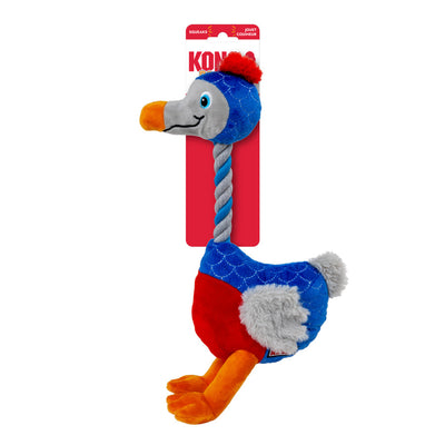 KONG Bendeez dog toy shaped like a colorful bird with a twistable body for playful fun