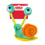 KONG Bendeez dog toy featuring a colorful snail design with googly eyes and squeaky features