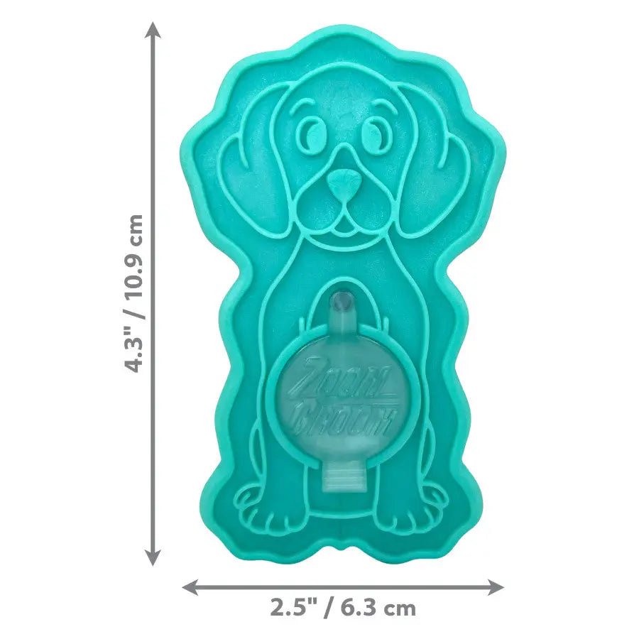 KONG ZoomGroom Bubbles Rubber Dog Grooming Brush - Talis Us