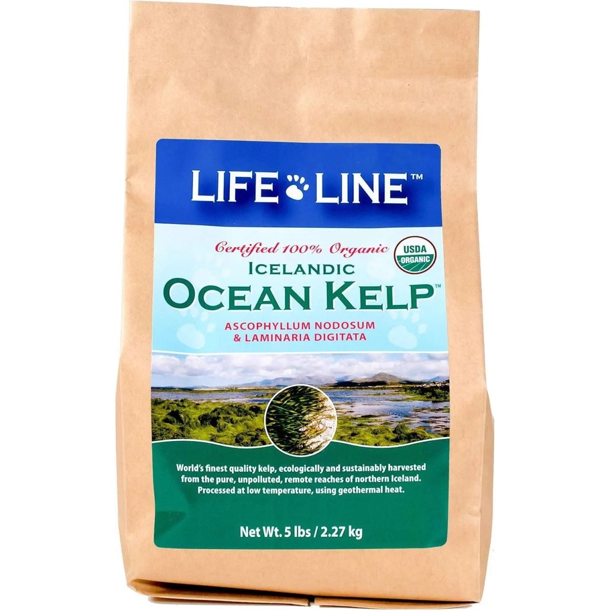 Life Line Pet Nutrition Organic Ocean Kelp Supplement for Skin & Coat, Digestion in Dogs & Cats - Talis Us