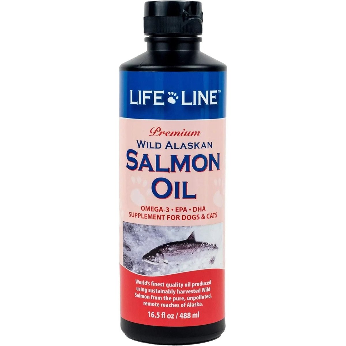 Life Line Pet Nutrition Wild Alaskan Salmon Oil Omega - 3 Supplement for Skin & Coat - Talis Us