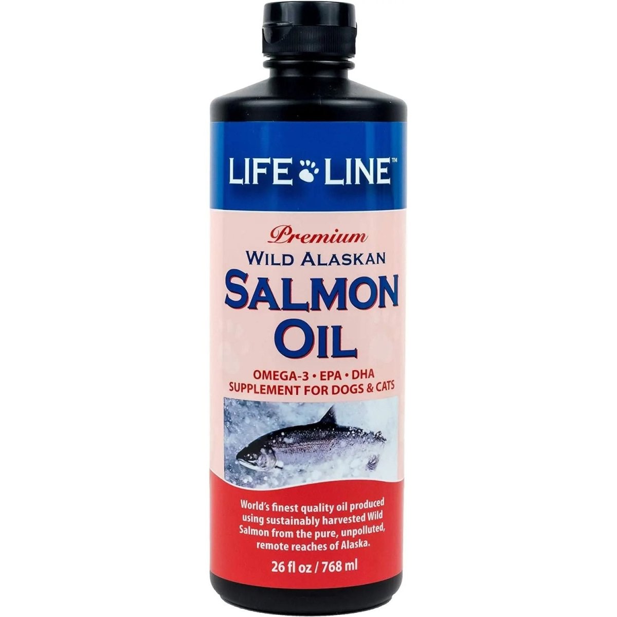 Life Line Pet Nutrition Wild Alaskan Salmon Oil Omega - 3 Supplement for Skin & Coat - Talis Us