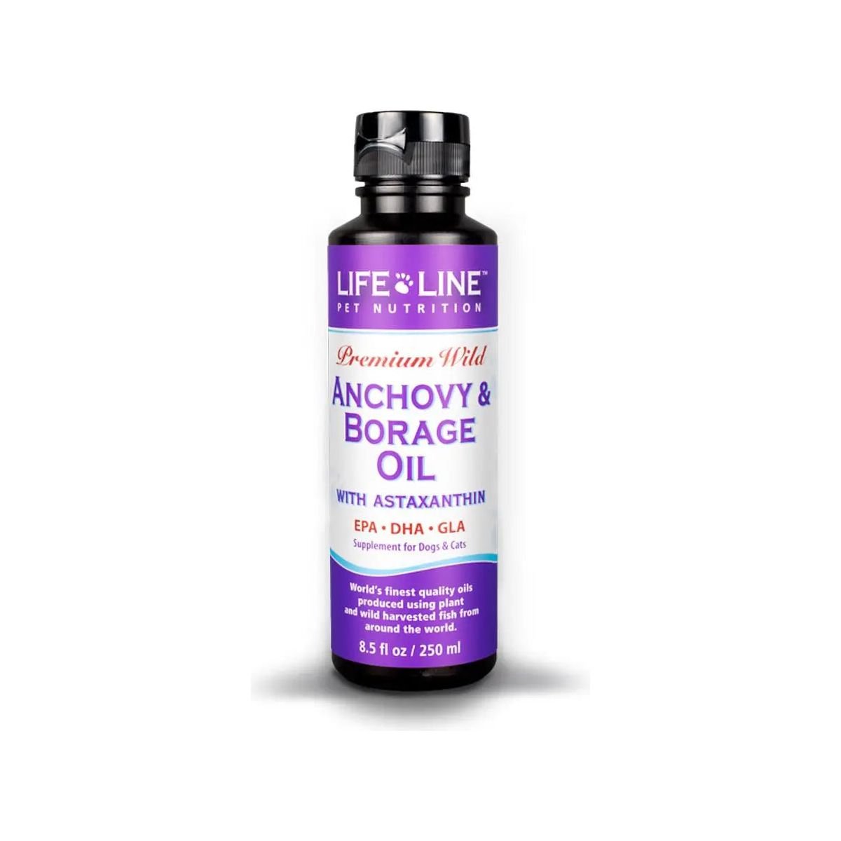 Life Line Pet Nutrition Wild Anchovy/Borage Premium Fish Oil Supplement for Dogs and Cat - Talis Us