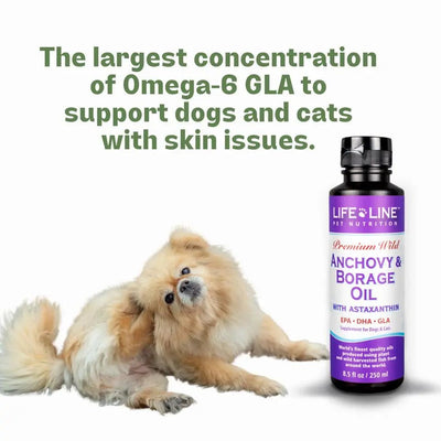 Life Line Pet Nutrition Wild Anchovy/Borage Premium Fish Oil Supplement for Dogs and Cat - Talis Us