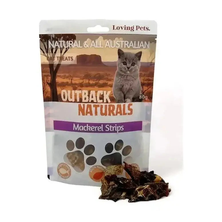 Loving Pets Australia Mackerel Strips Cat Treats 5.64 oz - Talis Us