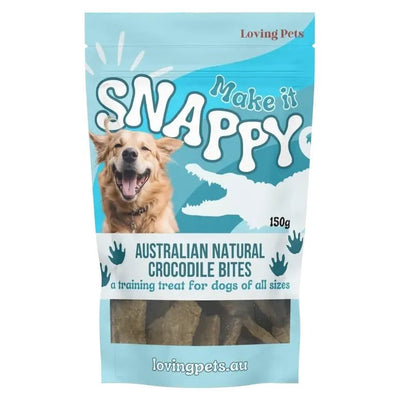 Loving Pets Australia Make It Snappy Crocodile Bites Dog Treats 5.29 oz - Talis Us