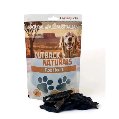 Loving Pets Australia Roo Heart Dog Treats 7.05 oz - Talis Us