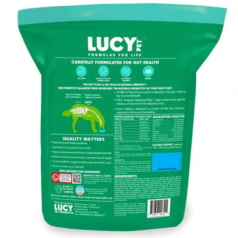 Lucy Pet Products Vegetarian Formula Dry Dog Food - Talis Us