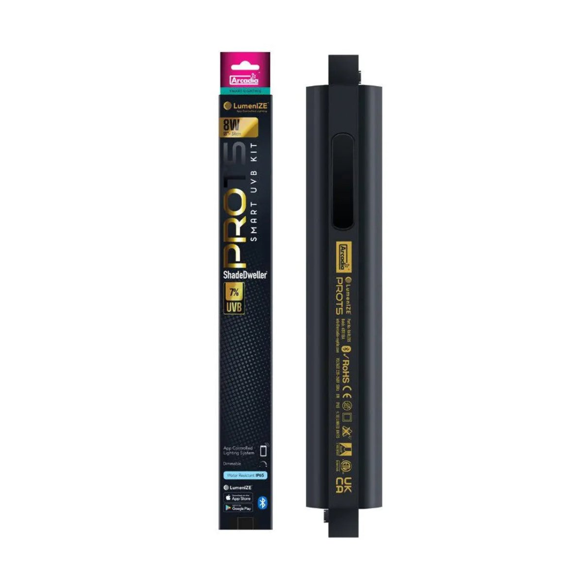 LumenIZE Pro T5 UVB Kit, ShadeDweller 7% UV - B, 8 Watt - Talis Us