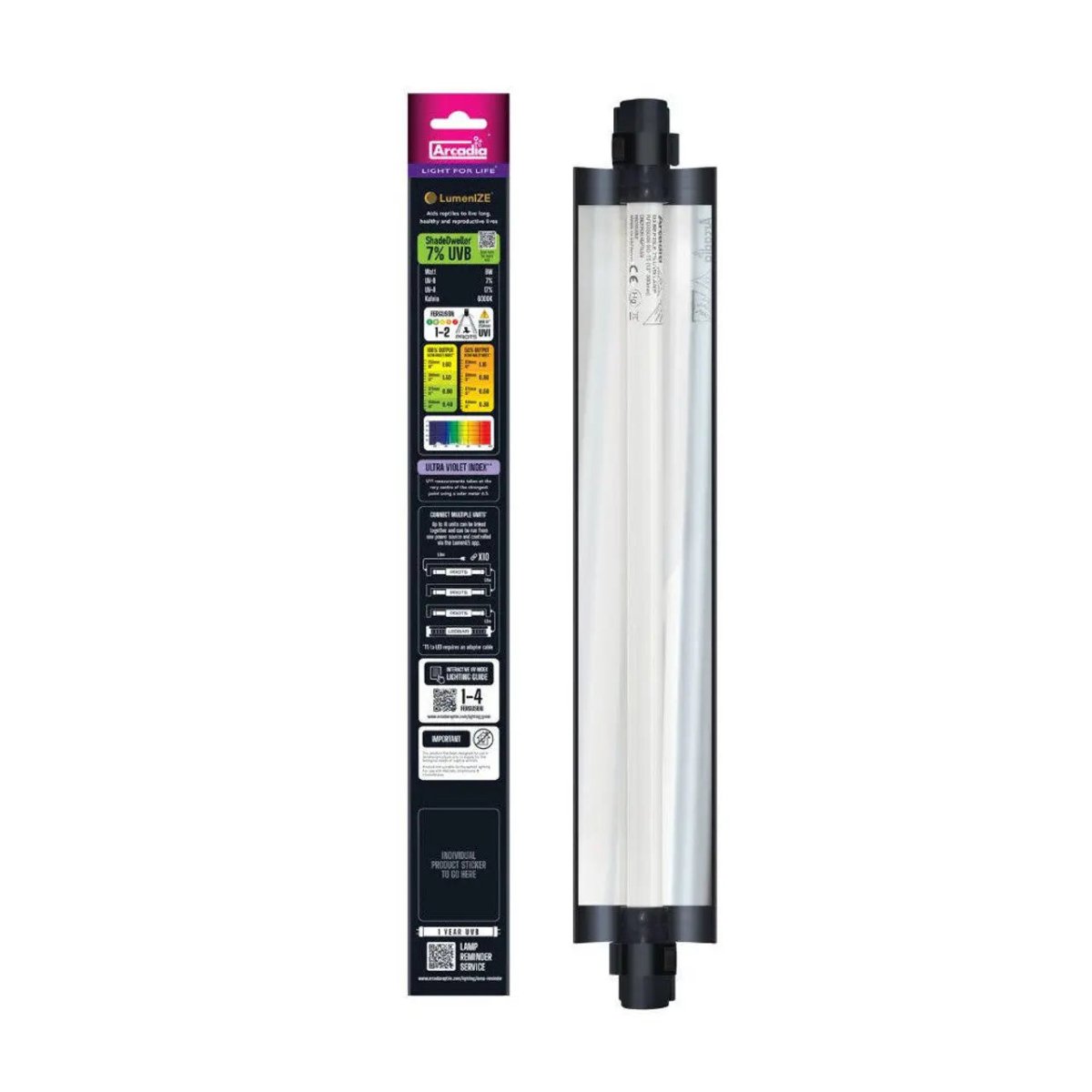 LumenIZE Pro T5 UVB Kit, ShadeDweller 7% UV - B, 8 Watt - Talis Us