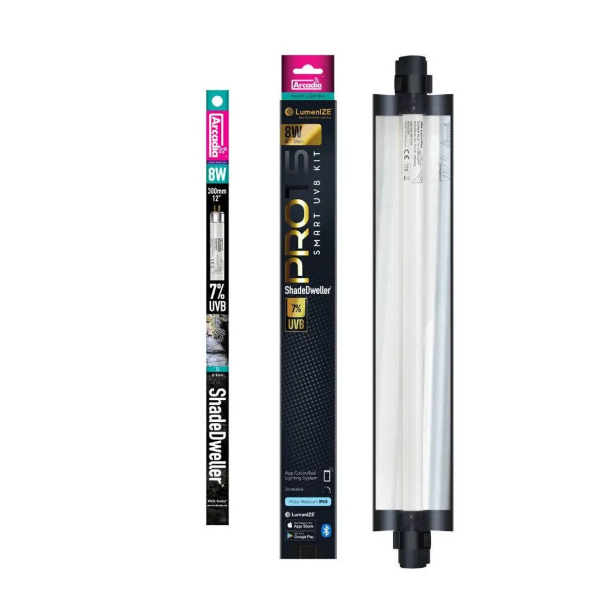 LumenIZE Pro T5 UVB Kit, ShadeDweller 7% UV - B, 8 Watt - Talis Us