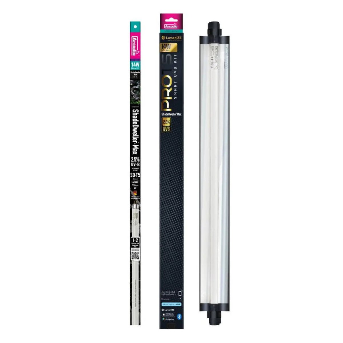 LumenIZE Pro T5 UVB Max Kit, ShadeDweller, 2.5% UVB, 14 Watt - Talis Us