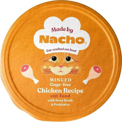 Made by Nacho Cage Free Minced Chicken Recipe With Bone Broth Wet Cat Food 10 / 2.5 oz - Talis Us