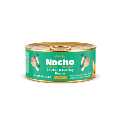Made by Nacho Wild - Caught Chicken & Herring Recipe Grain - Free Pate Wet Cat Food - Talis Us