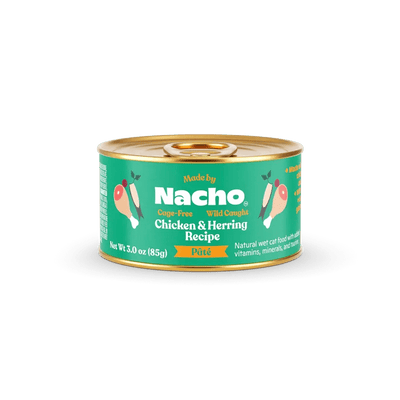 Made by Nacho Wild - Caught Chicken & Herring Recipe Grain - Free Pate Wet Cat Food - Talis Us