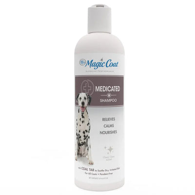 Four Paws Medicated Dog Shampoo with Coal Tar for Soothing and Nourishing Dog Coats