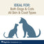 Four Paws oatmeal whitening dog shampoo suitable for all skin and coat types for dogs and cats