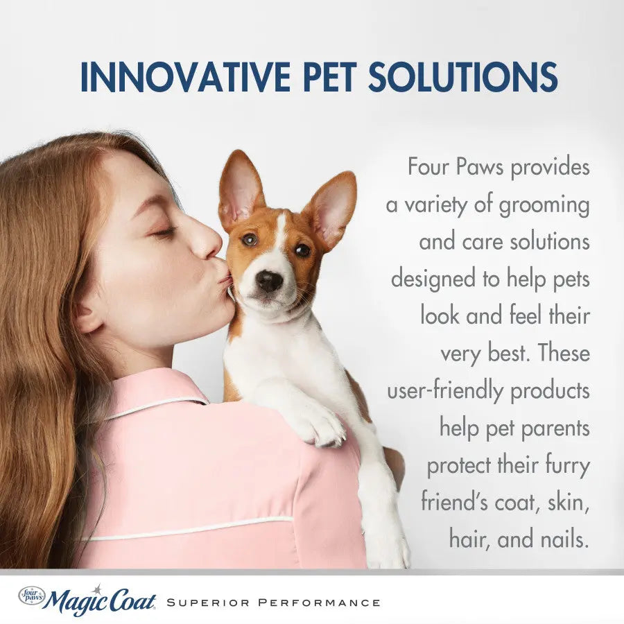 Four Paws odor reducing dog shampoo for effective pet grooming and odor removal