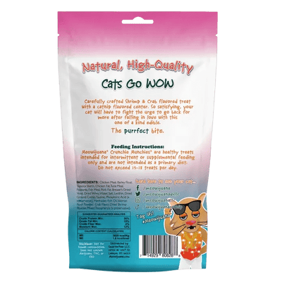 Meowijuana Crunchie Munchie Shrimp & Crab Feast Cat Treats - Talis Us