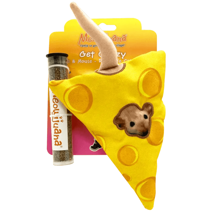 Meowijuana Get Cheezy Cheese & Mouse Cat Toy - Talis Us