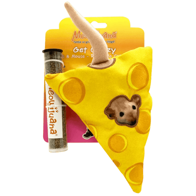 Meowijuana Get Cheezy Cheese & Mouse Cat Toy - Talis Us
