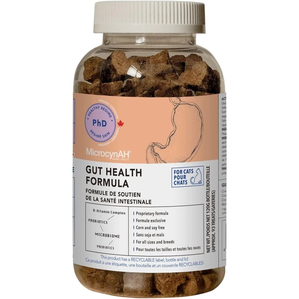 MicrocynAH MICRO Cat Gut Health Soft Chews 120g - Talis Us