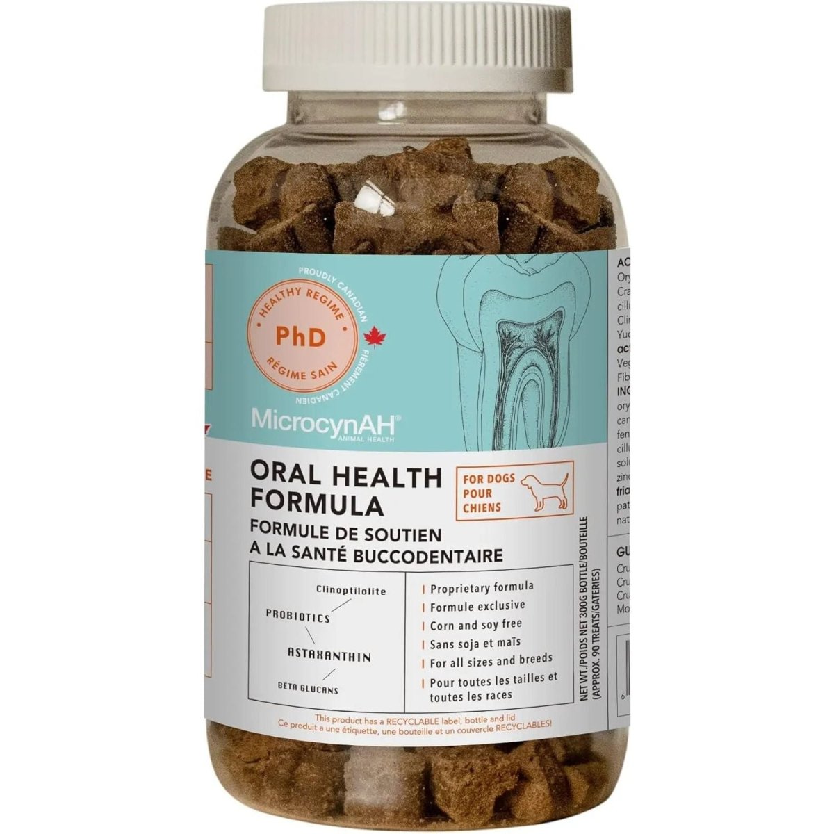 MicrocynAH MICRO Oral Health Soft Chews for Dogs 300g - Talis Us
