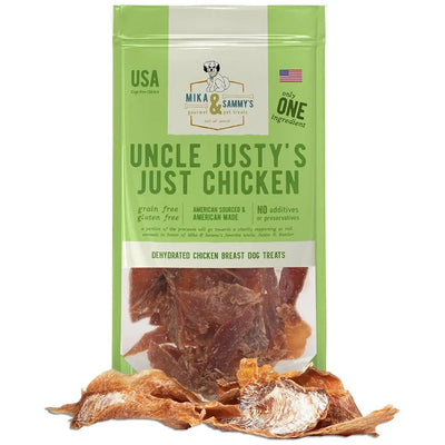 Mika & Sammy’s Uncle Justy’s Just Chicken Dehydrated Dog Treats 5oz - Talis Us