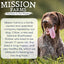 Mission Farms Freeze-Dried Dog Food featuring healthy ingredients inspired by a rescue dog