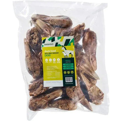 Momentum Carnivore Nutrition Freeze - Dried Duck Head Dog Chew 18ct - Talis Us