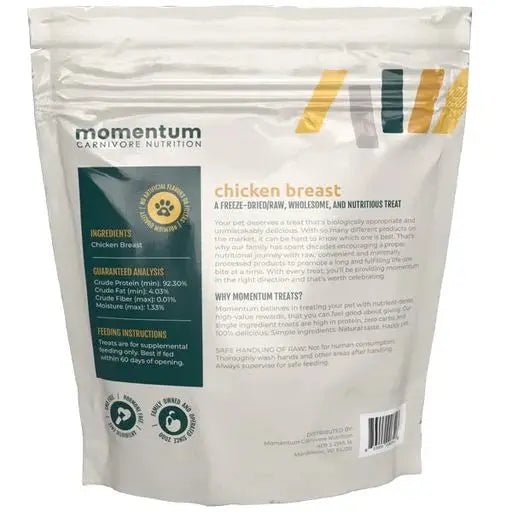Momentum Carnivore Nutrition Freeze Dried Raw Chicken Breast Treats 3.5oz - Talis Us