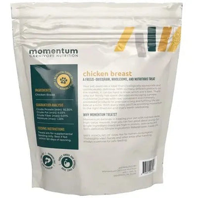 Momentum Carnivore Nutrition Freeze Dried Raw Chicken Breast Treats 3.5oz - Talis Us