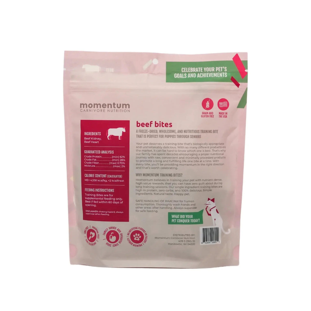 Momentum Carnivore Nutrition Freeze - Dried Training Bites for Dogs 2.5oz - Talis Us
