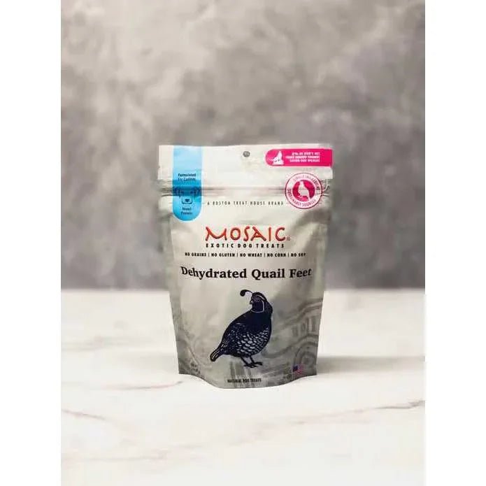Mosaic Dehydrated Quail Feet Dog Treats - Talis Us