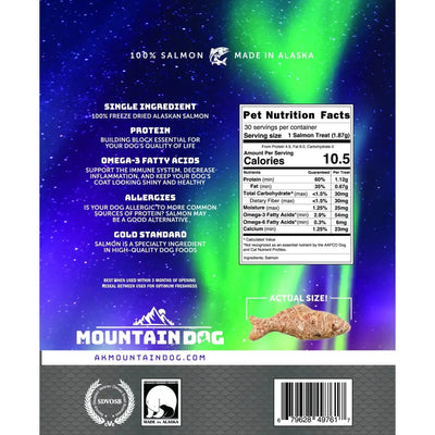 Mountain Dog Treats All Natural Freeze - Dried Salmon Treats for Dogs – Large - Talis Us