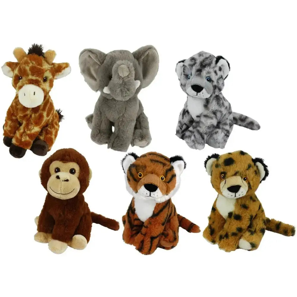 Multipet Eco Safari Animal Asst Dog Toys Assorted 8" 1ea - Talis Us