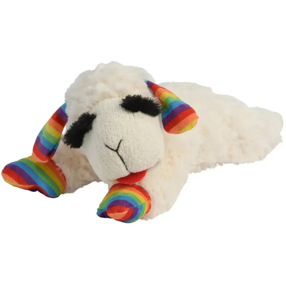 Multipet Rainbow Lamb Chop Dog Toys10.5” - Talis Us
