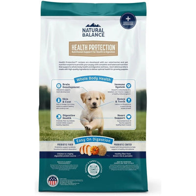 Natural Balance Health Protection Real Chicken, Brown Rice & Pumpkin Puppy Dry Dog Food - Talis Us