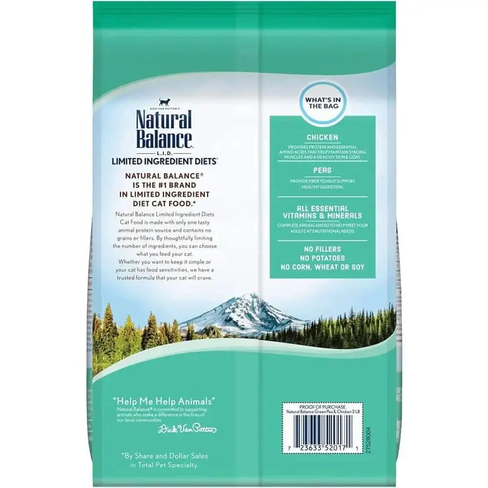 Natural Balance Pet Foods L.I.D Green Pea & Chicken Formula Dry Cat Food Natural Balance CPD