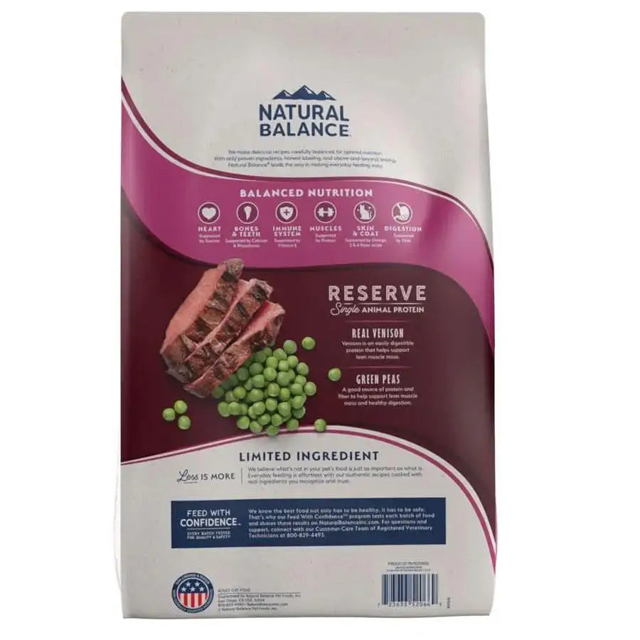 Natural Balance Pet Foods L.I.D Green Pea & Venison Formula Dry Cat Food Natural Balance CPD