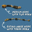 Natural Chew Rope With Keratin - Rich Buffalo Horns - Talis Us