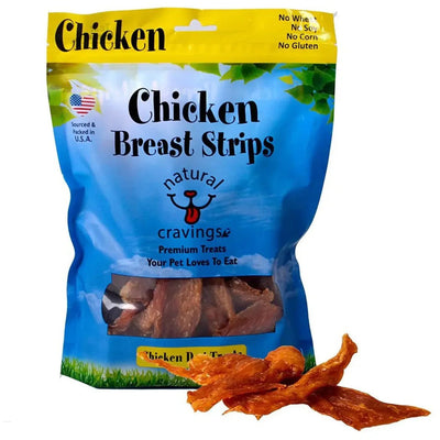 Natural Cravings Chicken Breast Strips Dog Chews 10 oz - Talis Us