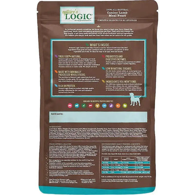 Nature's Logic Canine Lamb Meal Feast  Dry Dog Food Nature's Logic